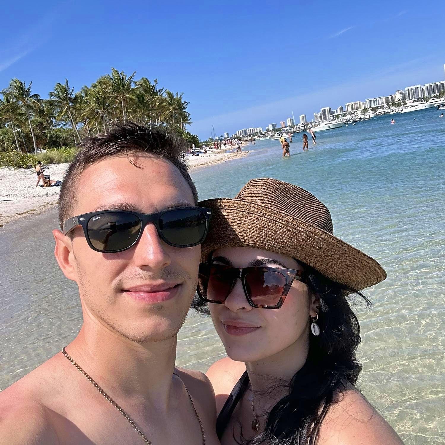 Our first trip as a newly engaged couple, camping on Peanut Island, FL! This was on our bucket list since we began dating!