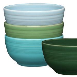 Mixed Aegean Bistro Coupe 5 1/2 Inch Cereal Bowl 22 oz, Set of 4