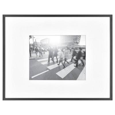 Thin Gallery Matted Photo Frame Black - Project 62™ 16x20