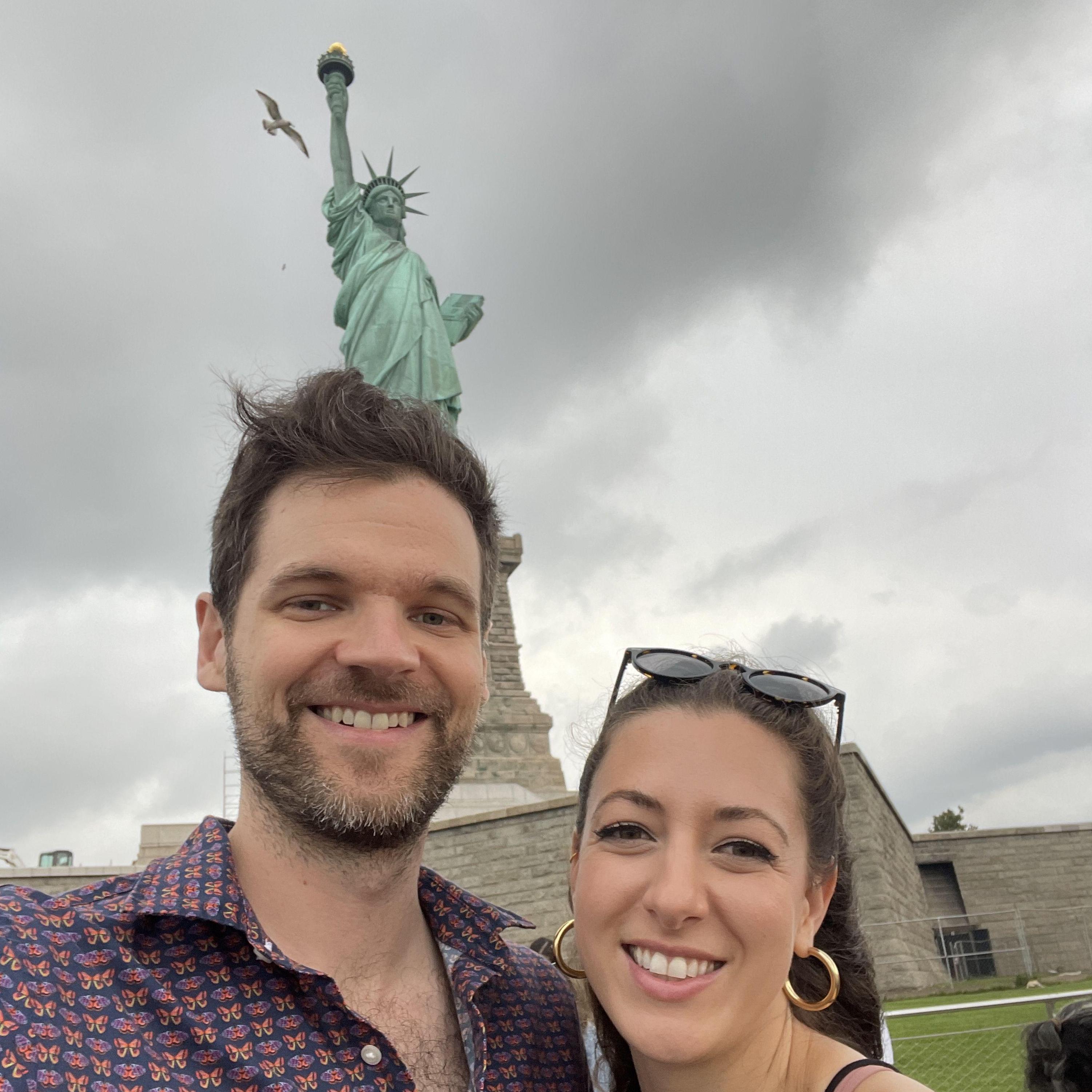 A rainy lady liberty