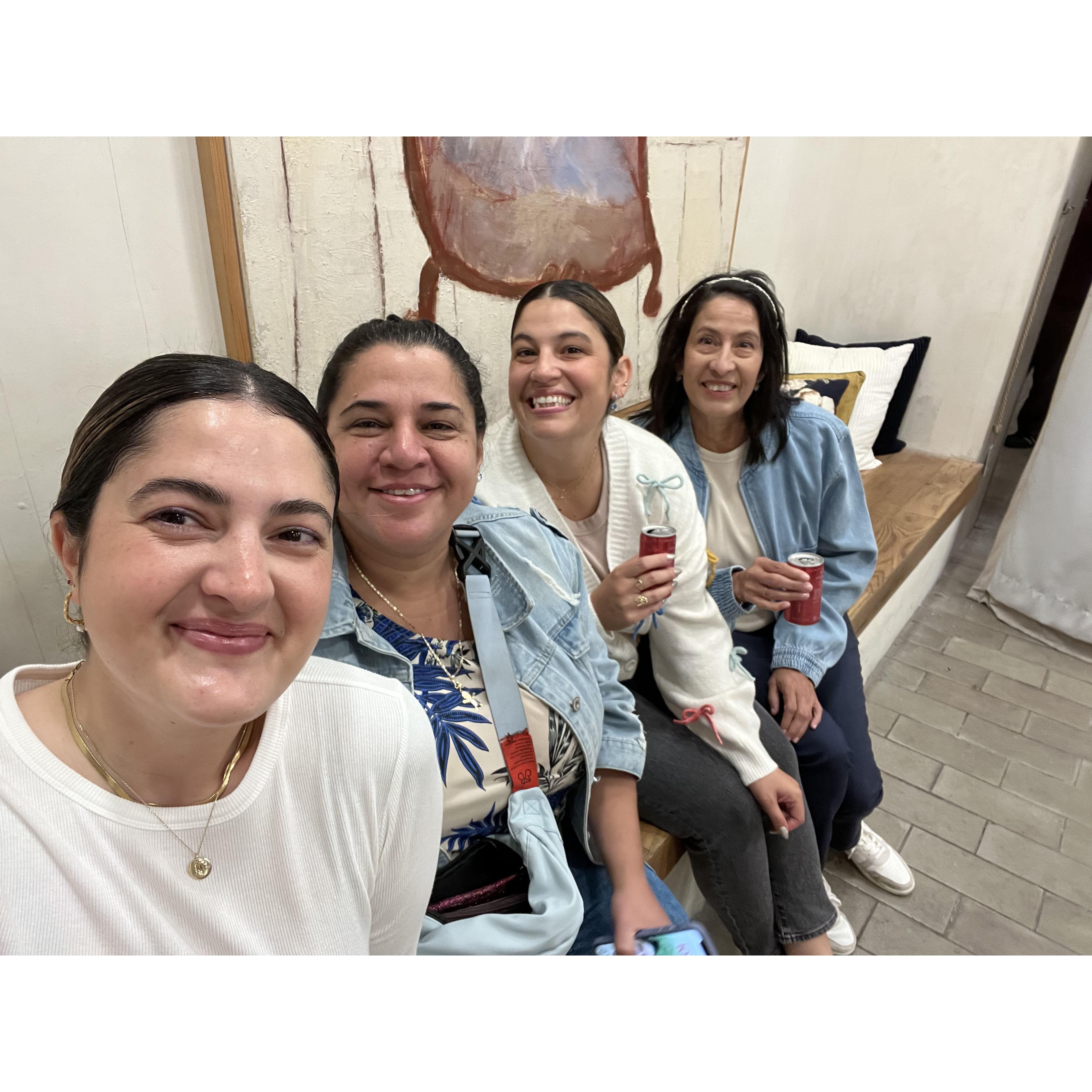 Wedding dress shopping!