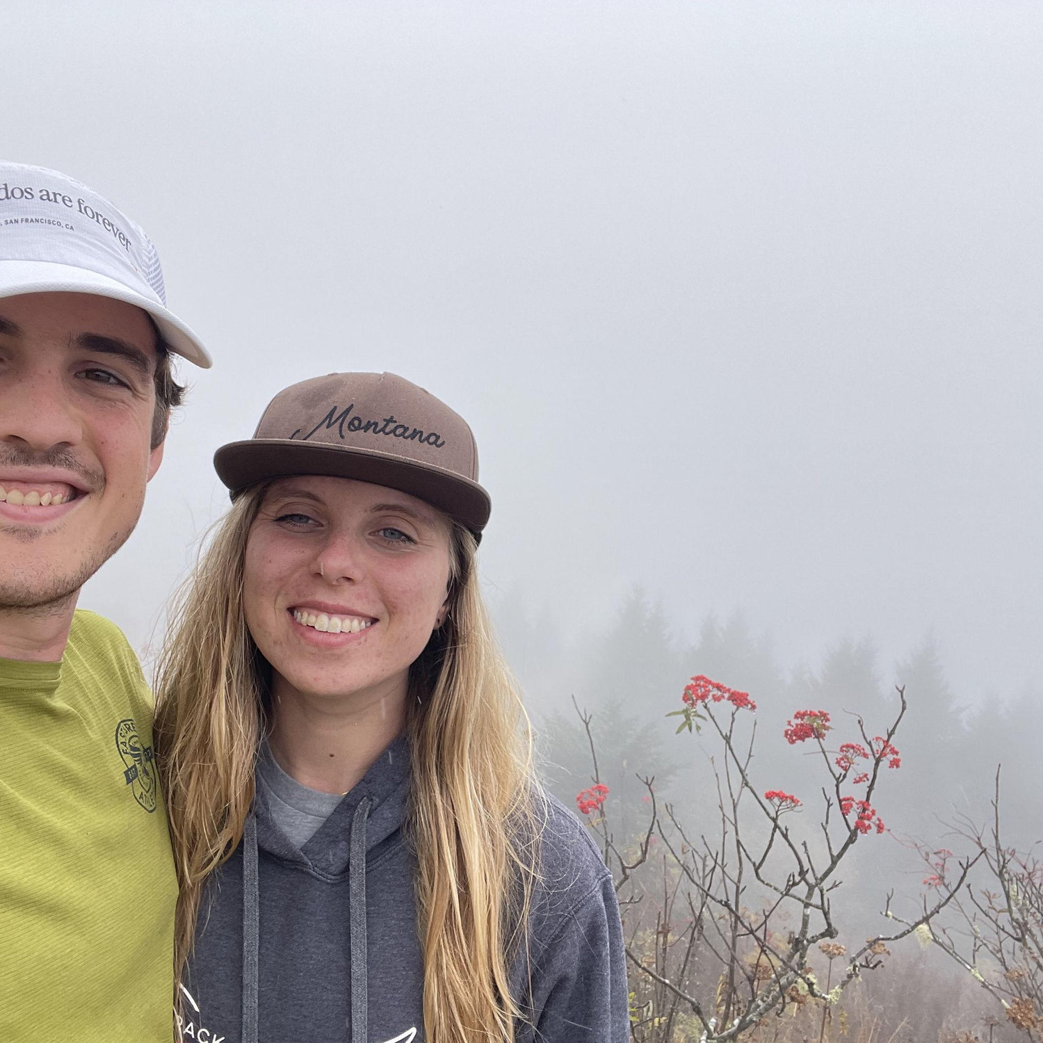 Jonathan showing Natalie Shining Rock Wilderness (his favorite place)