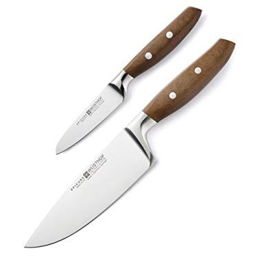 Wusthof 8552 Epicure Two Piece Prep Set, One Size, Brown, Stainless
