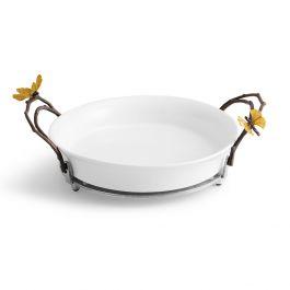 Butterfly Ginkgo Pie Dish