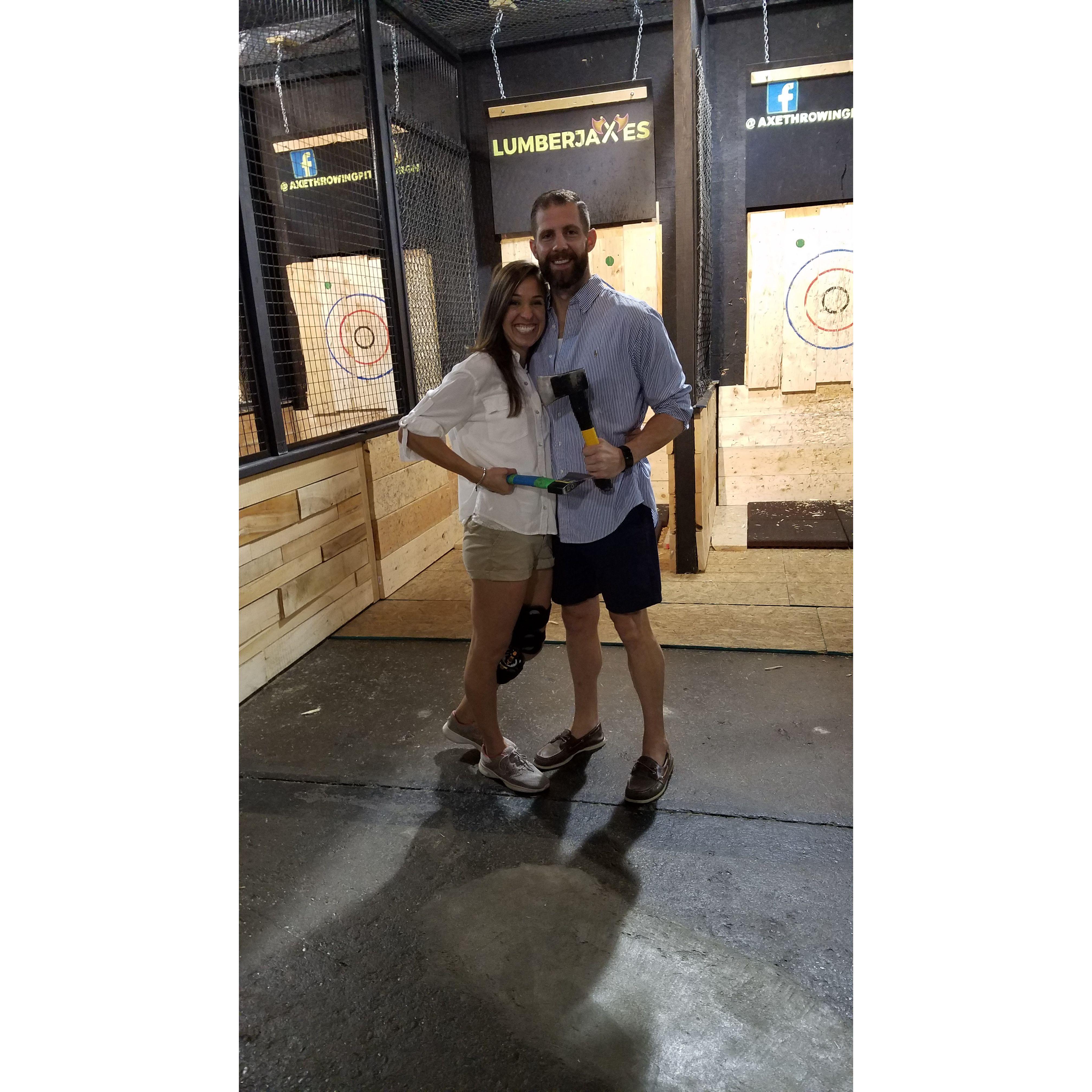 Can't miss out on Axe- Throwing post-ACL reconstruction!