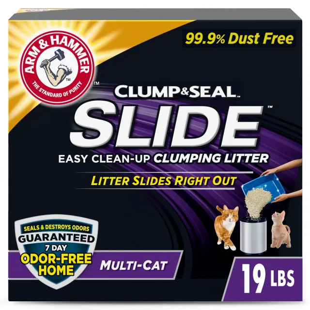 Arm & Hammer Slide Easy Clean-Up Multi-Cat Clumping Cat Litter - 19lbs