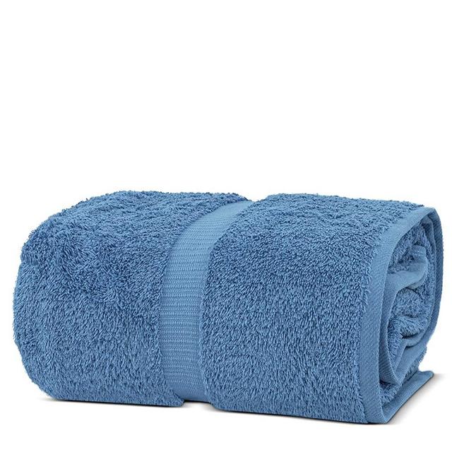 Chakir Turkish Linens 100% Cotton Premium Turkish Towels for Bathroom | 35'' x 70'' (1-Piece Bath Sheet, Wedgewood)