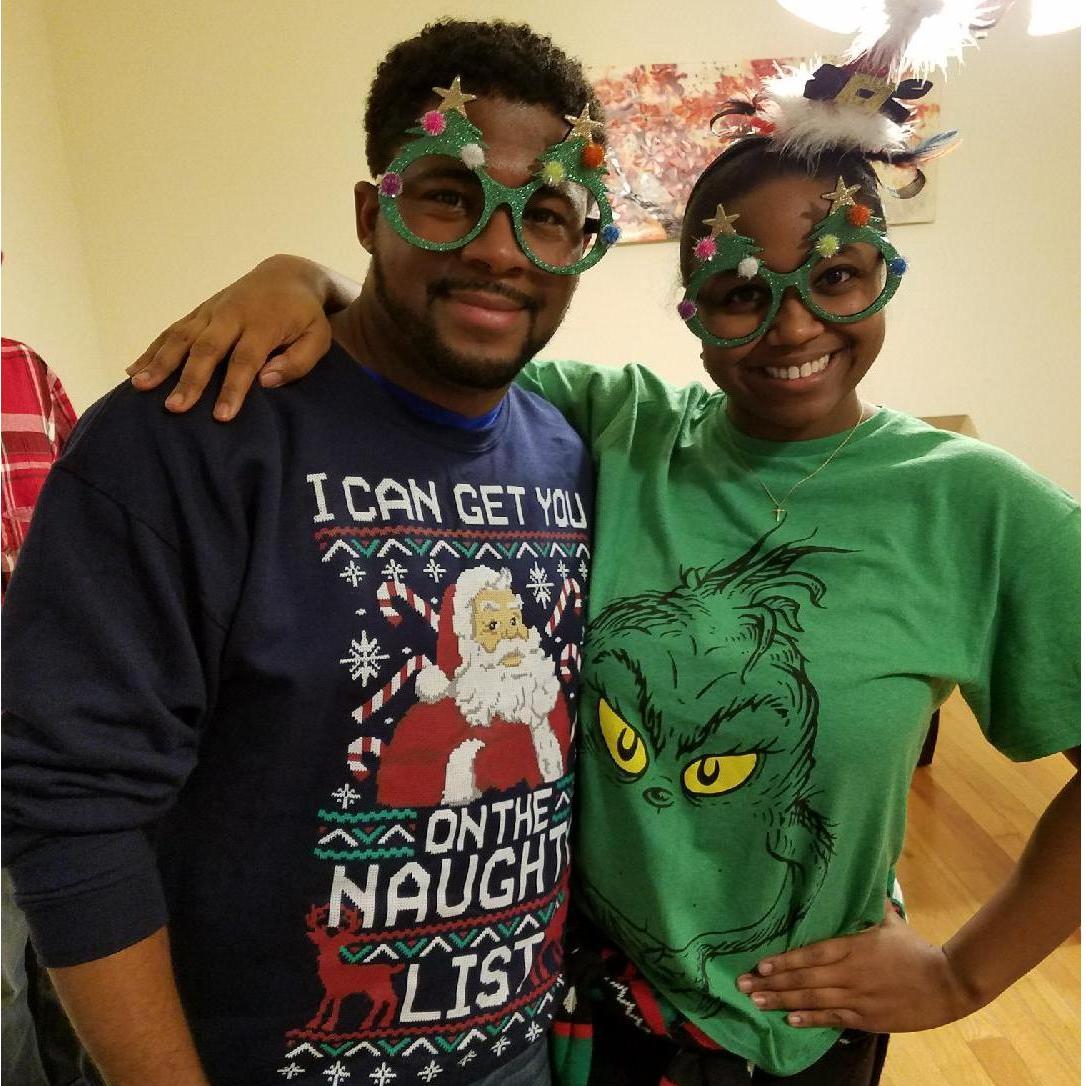 Can't NOT have a Ugly Christmas Sweater Party picture!