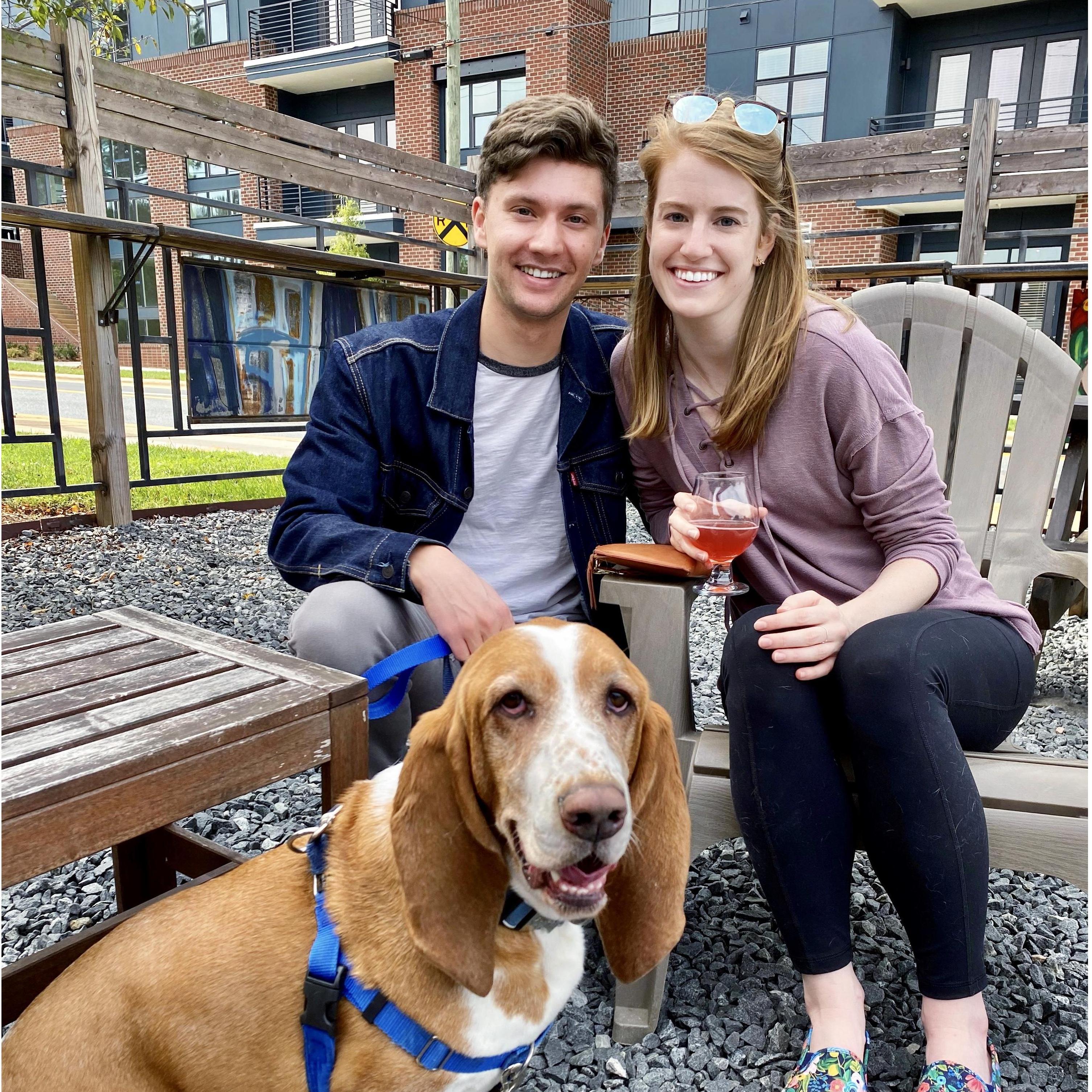 If you know us at all, you know we're obsessed with our basset, Louie. Here's his first romp at a brewery.