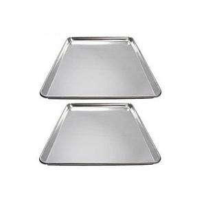 Winco - Winware ALXP-1318 Commercial Half-Size Sheet Pans, Set of 2 (13-Inch x 18-Inch, Aluminum)