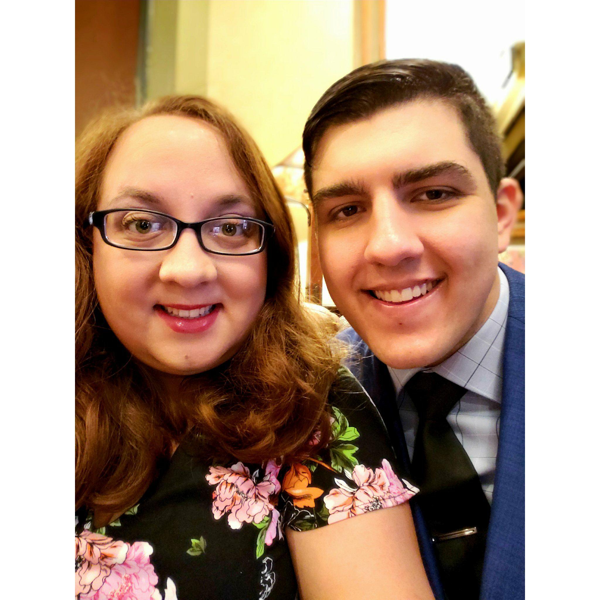 Our engagement party! Cute couple we know, right?!