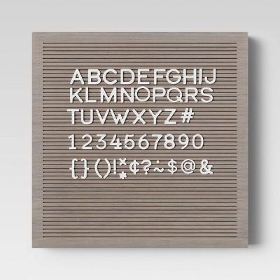 Wood Letterboard Gray - Threshold™