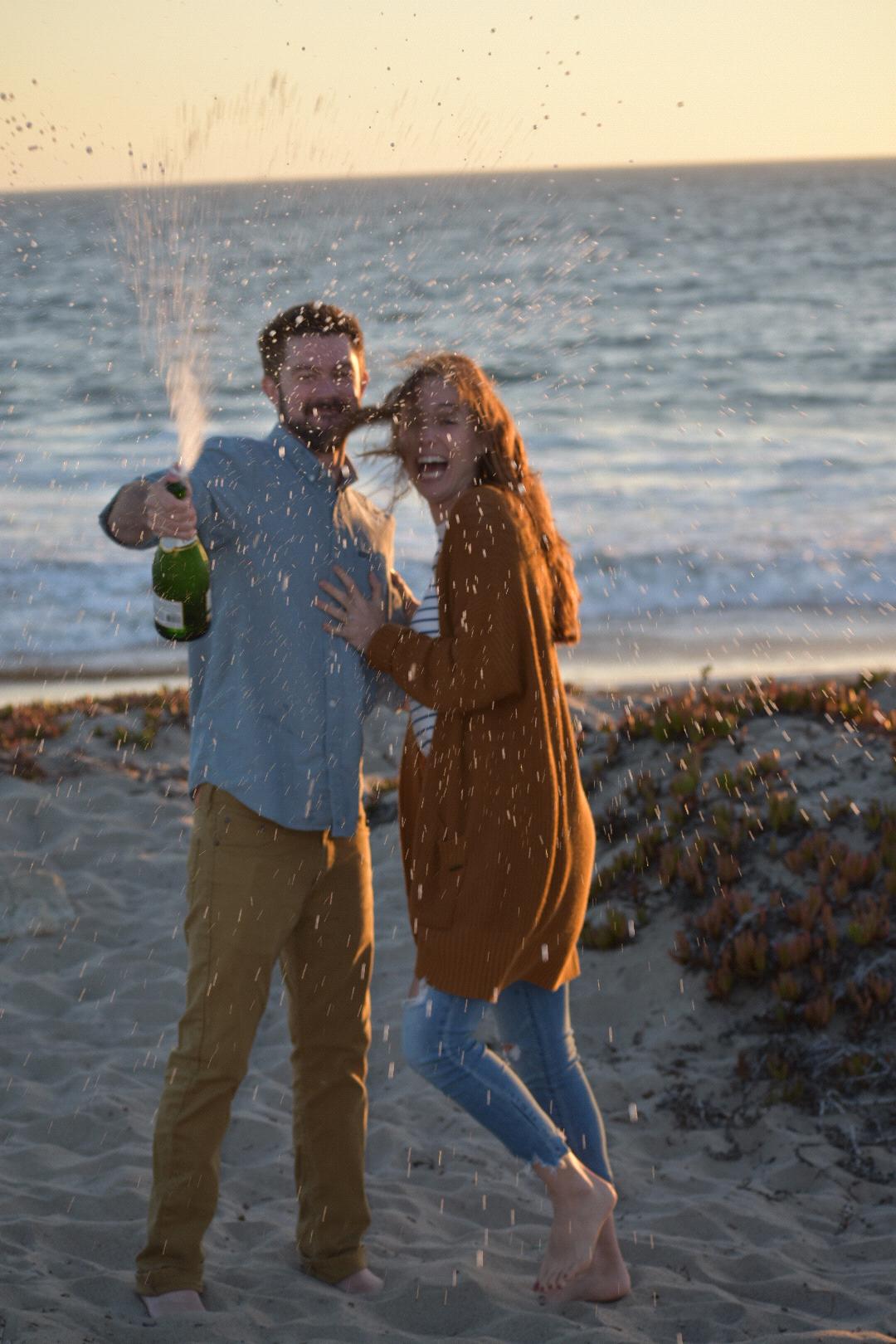 Celebrating a successful proposal!