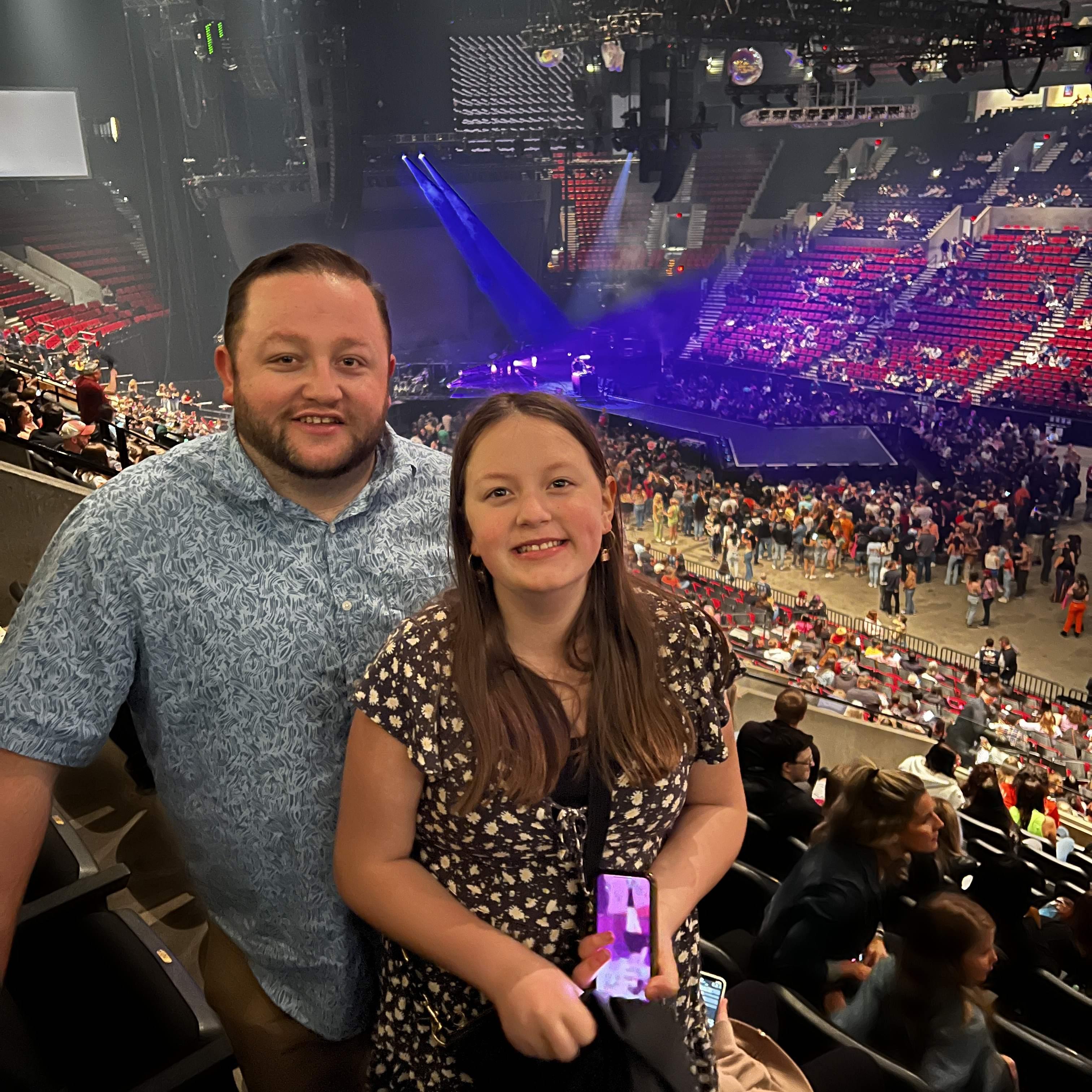 March 29, 2022. Dua Lipa concert with niece Maddy. 