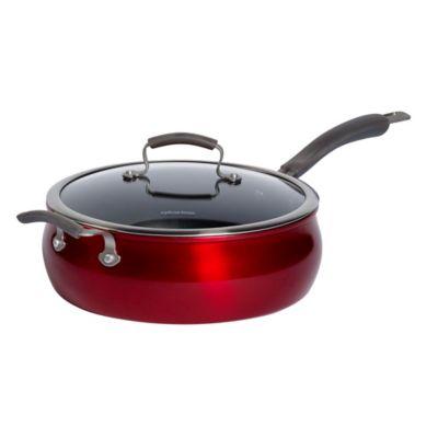 Epicurious Aluminum Nonstick 6 qt. Covered Jumbo Cooker with Helper Handle