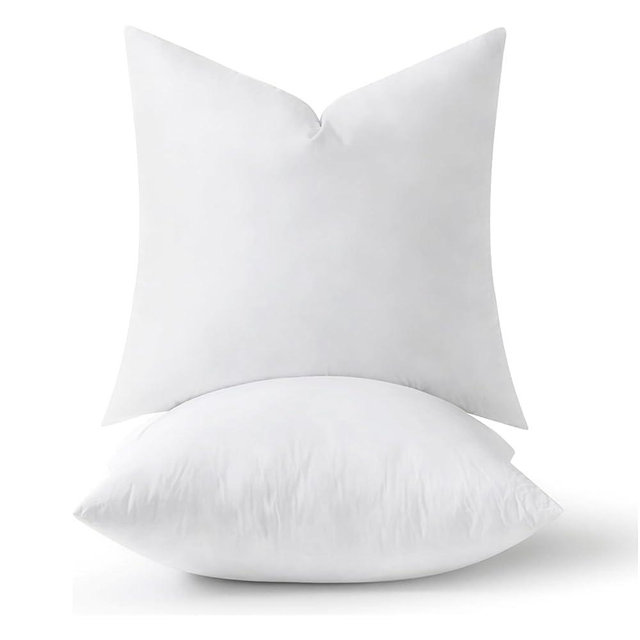 MIULEE 26x26 Pillow Inserts,Down Alternative Pack of 2 Euro Decorative Throw Pillows for Sofa Couch Bed, Ultra Soft Fluffy Bed Sleeping Form