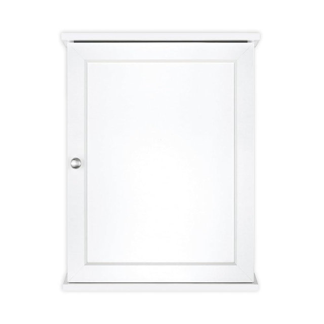 MCS 23x18 White Medicine Cabinet Organizer, Wall Mounted Bathroom Cabinet for Over-The-Toilet Storage, Bathroom Furniture & Restroom Organizer