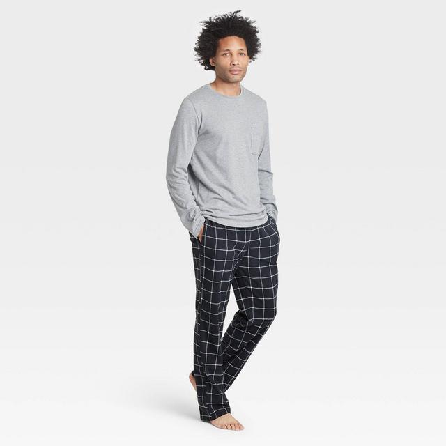 Men's Microfleece Pajama Set - Goodfellow & Co™ Heather Gray L