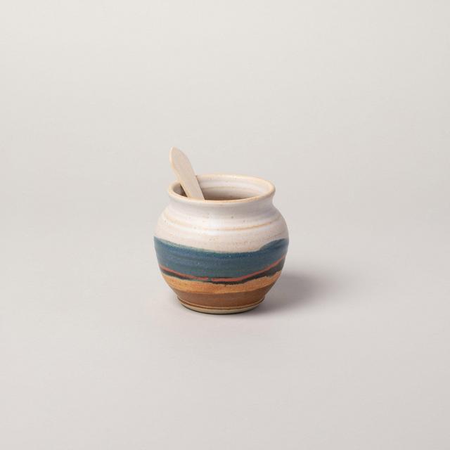 Blue Eagle Pottery Blue Server