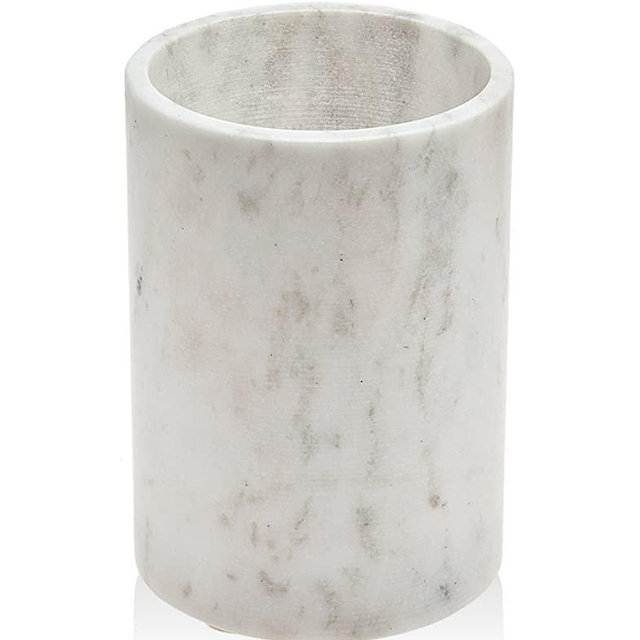 Godinger Wine Bottle Chiller Cooler Holder Marble - Keeps Wine or Champagne Cool - Also use as Flower Vase, Utensil Holder