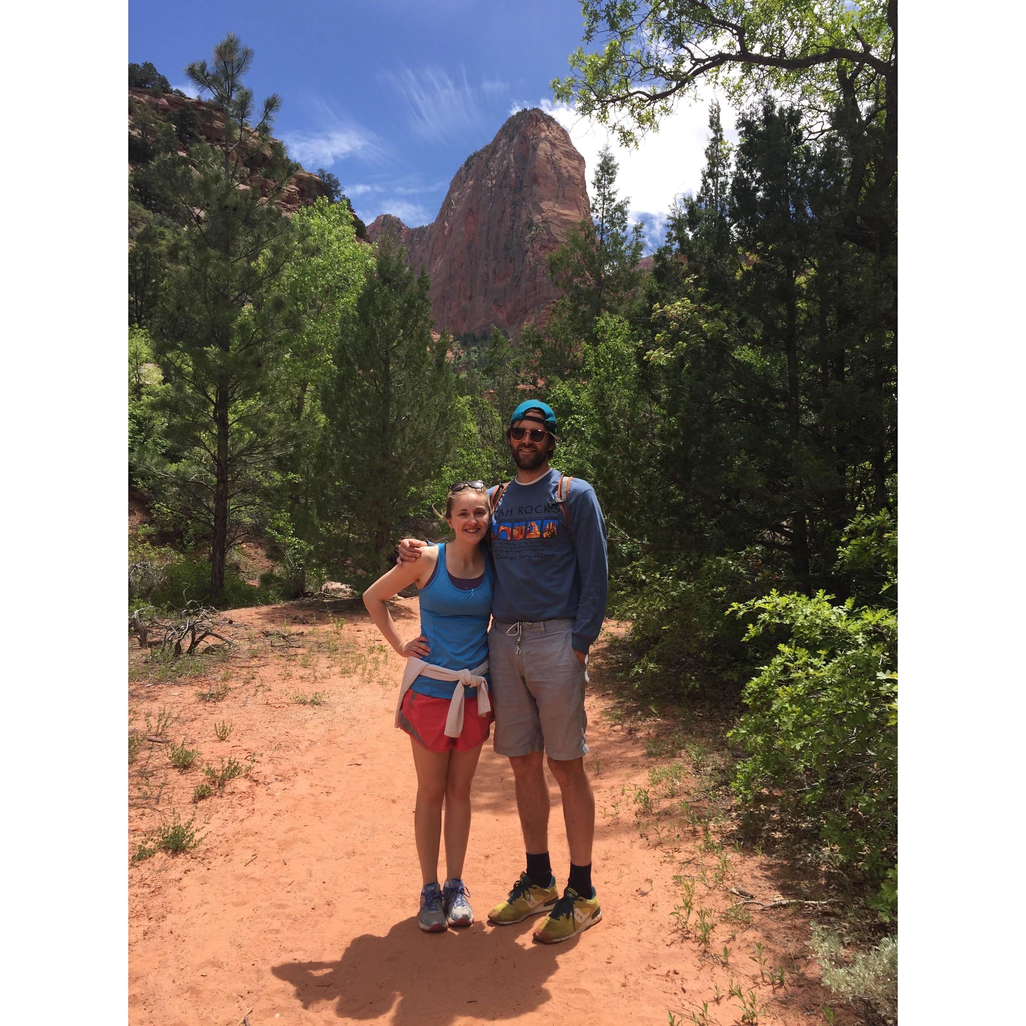 Hiking in Zion National Park!