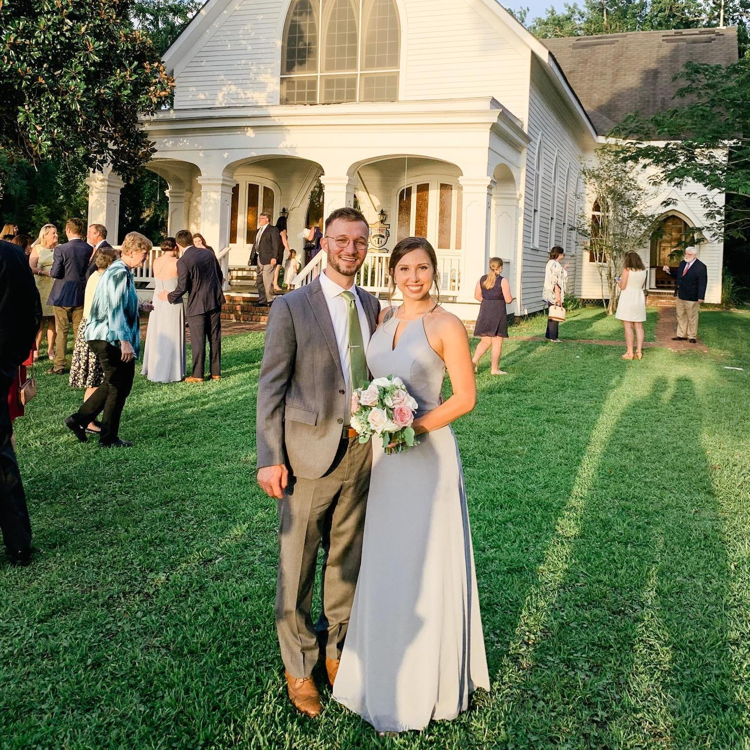 at our dear friend's wedding (June 2019)