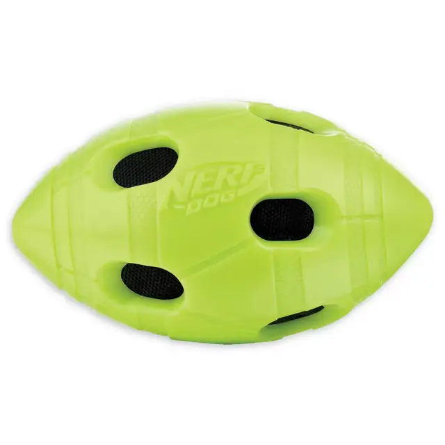Nerf Dog 6-Inch Bash Crunch Football in Green