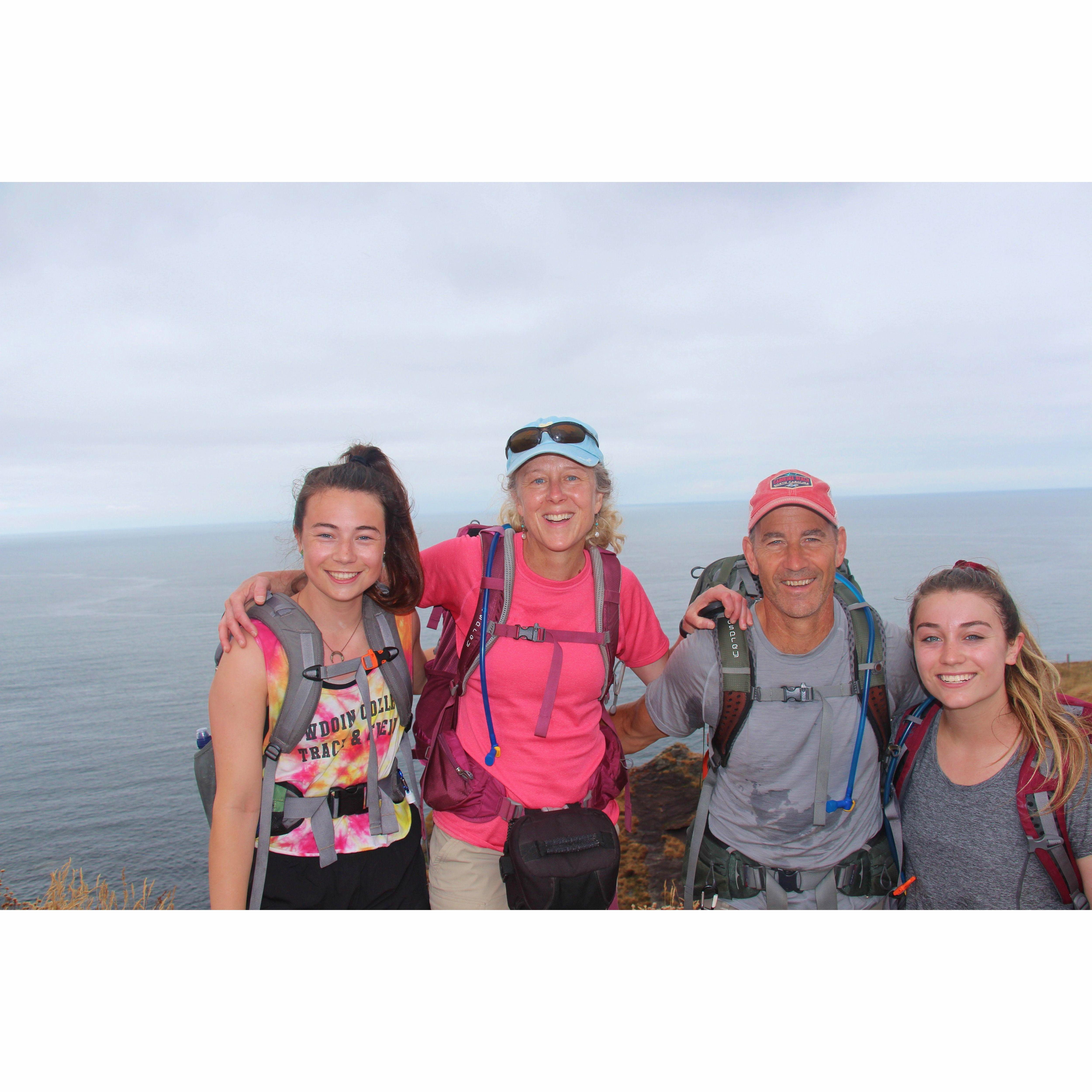 Hiking with Haley and Savannah in Cornwall, England  2017