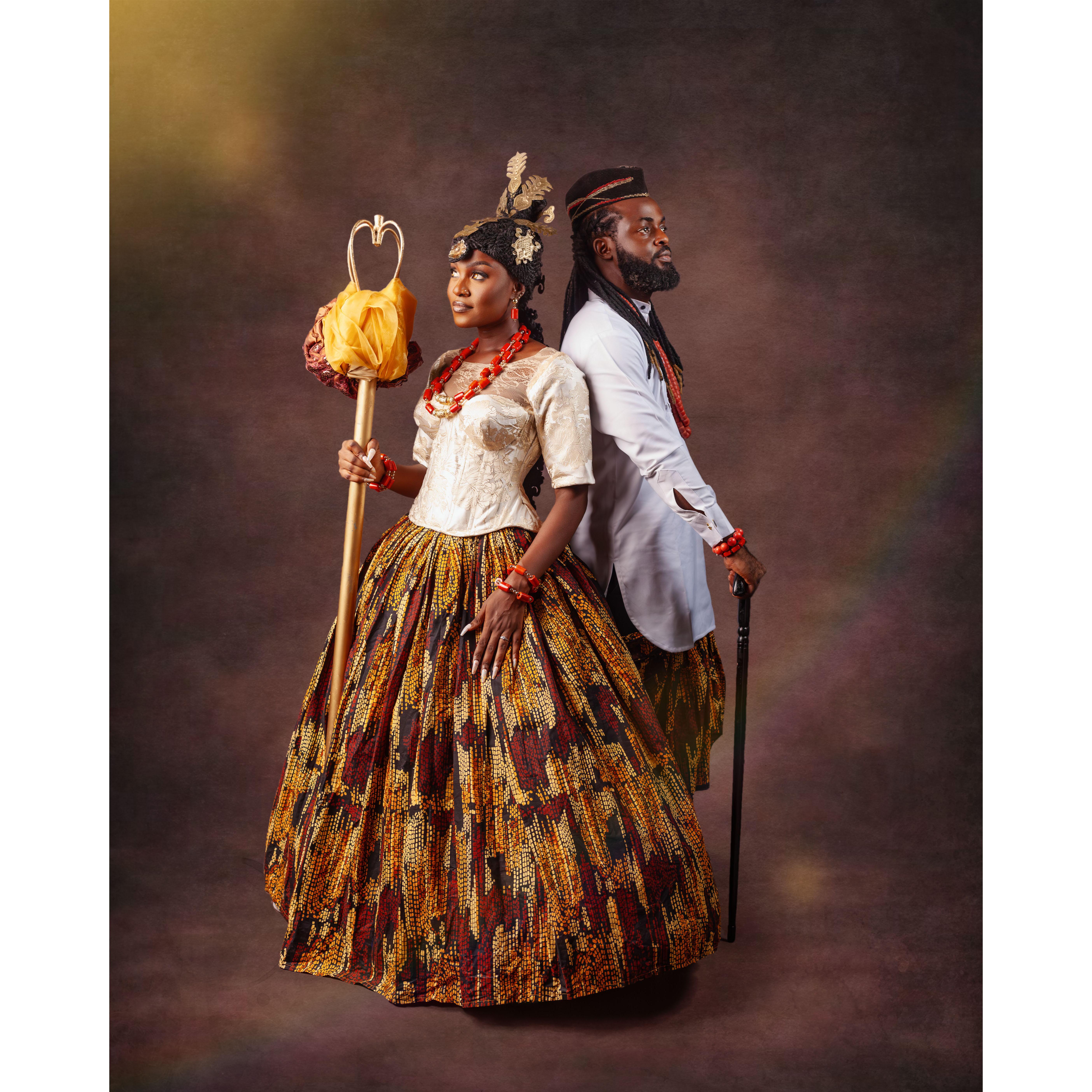 A beautiful display of the brides Akwaibom culture.