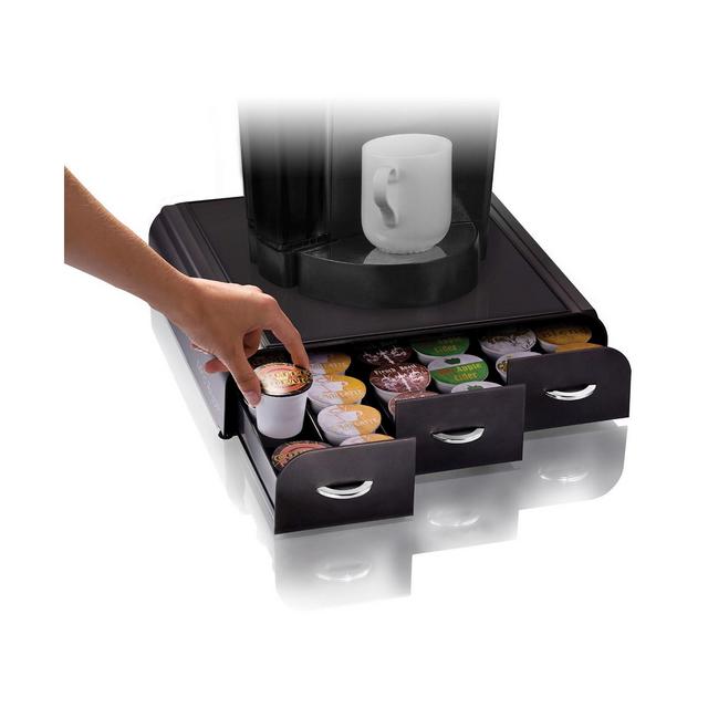 Mind Reader 36 Capacity 'Anchor' Triple Drawer K-Cup, Dolce Gusto, CBTL, Verismo, Single Serve Coffee Pod Holder Drawer Metal Mesh