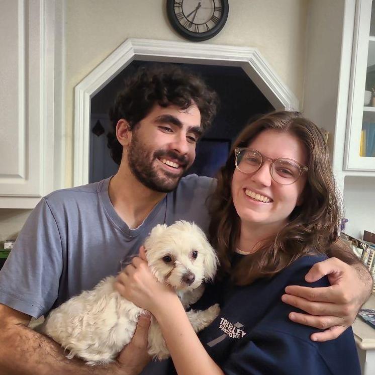 The beginning of our tradition of taking pictures with other peoples dogs