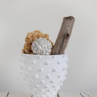 Pointed Polka Dot Terracotta Planter