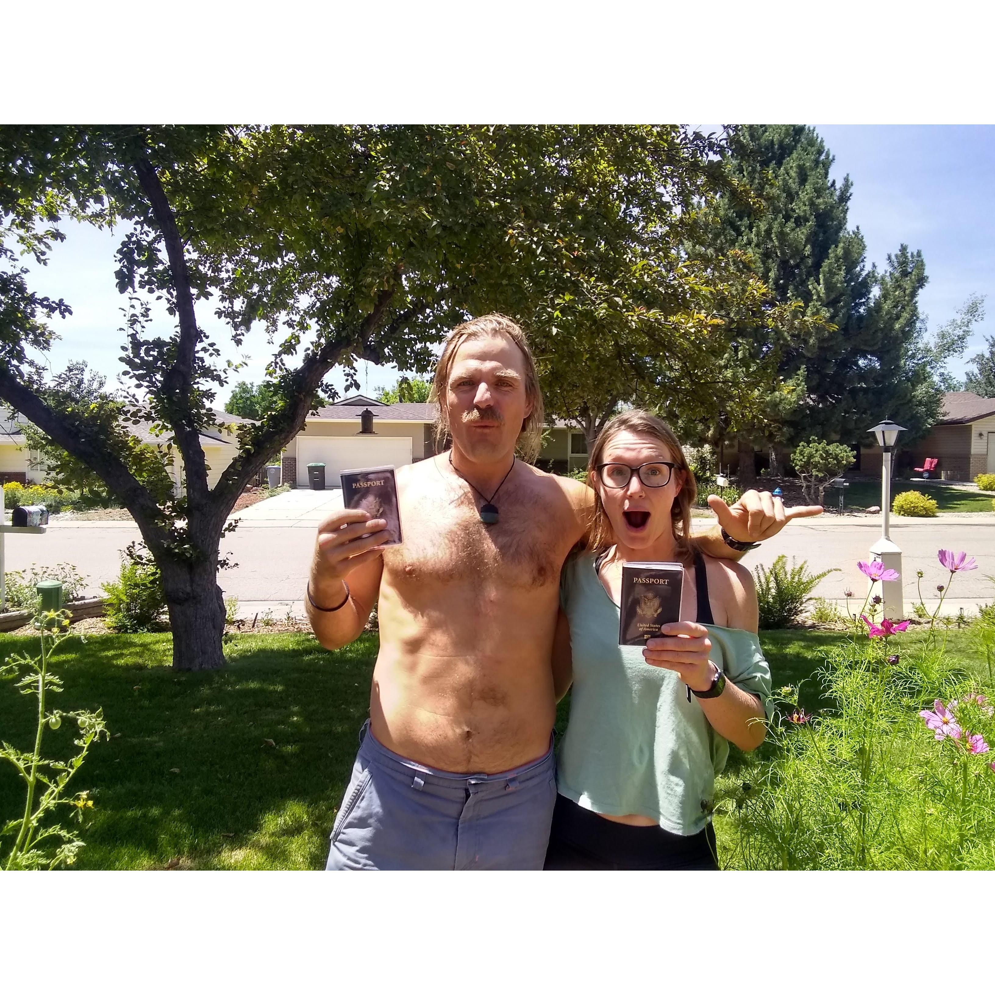 Colorado, July 2019: Here we are, pumped to have our visas to visit the DRC. We spent three amazing weeks visiting Jojo's parents in the DRC