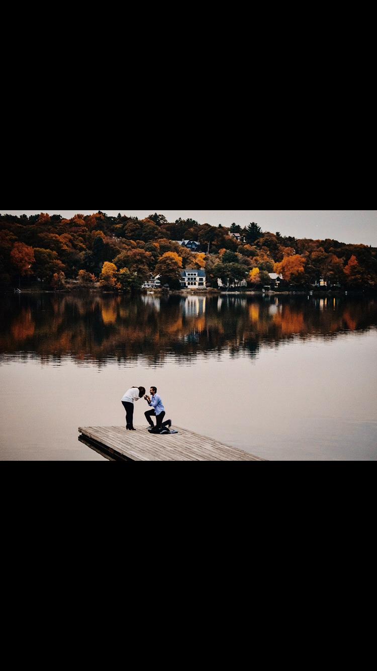 Derek popped the question!