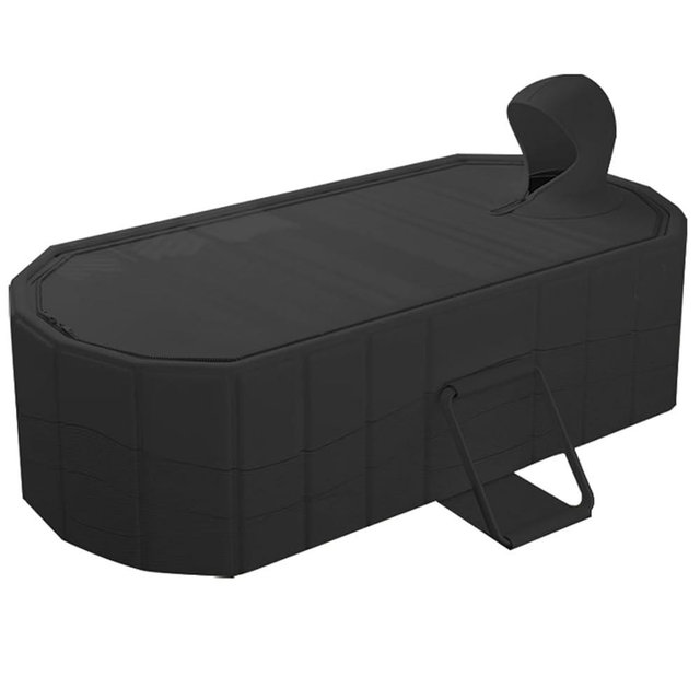 59''Portable insulated bathtub, Ice Bath Tub for Athletes, Inflation-free bathtub for shower, Ice Plunge Tub with Cover, Baths at Home & Outdoor（with Cover）