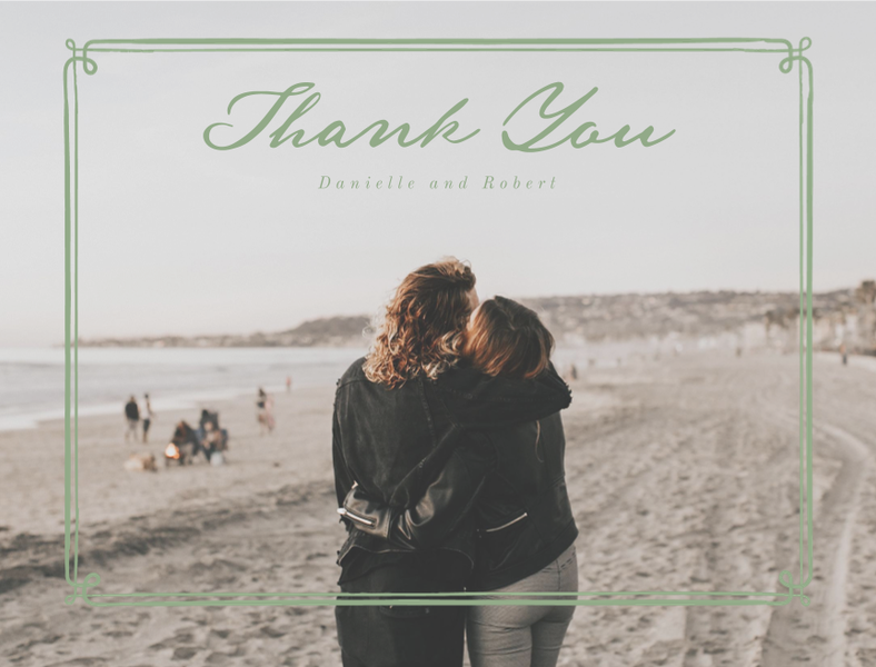 Elspeth Photo | Canvas Tan | Zola Thank You Cards