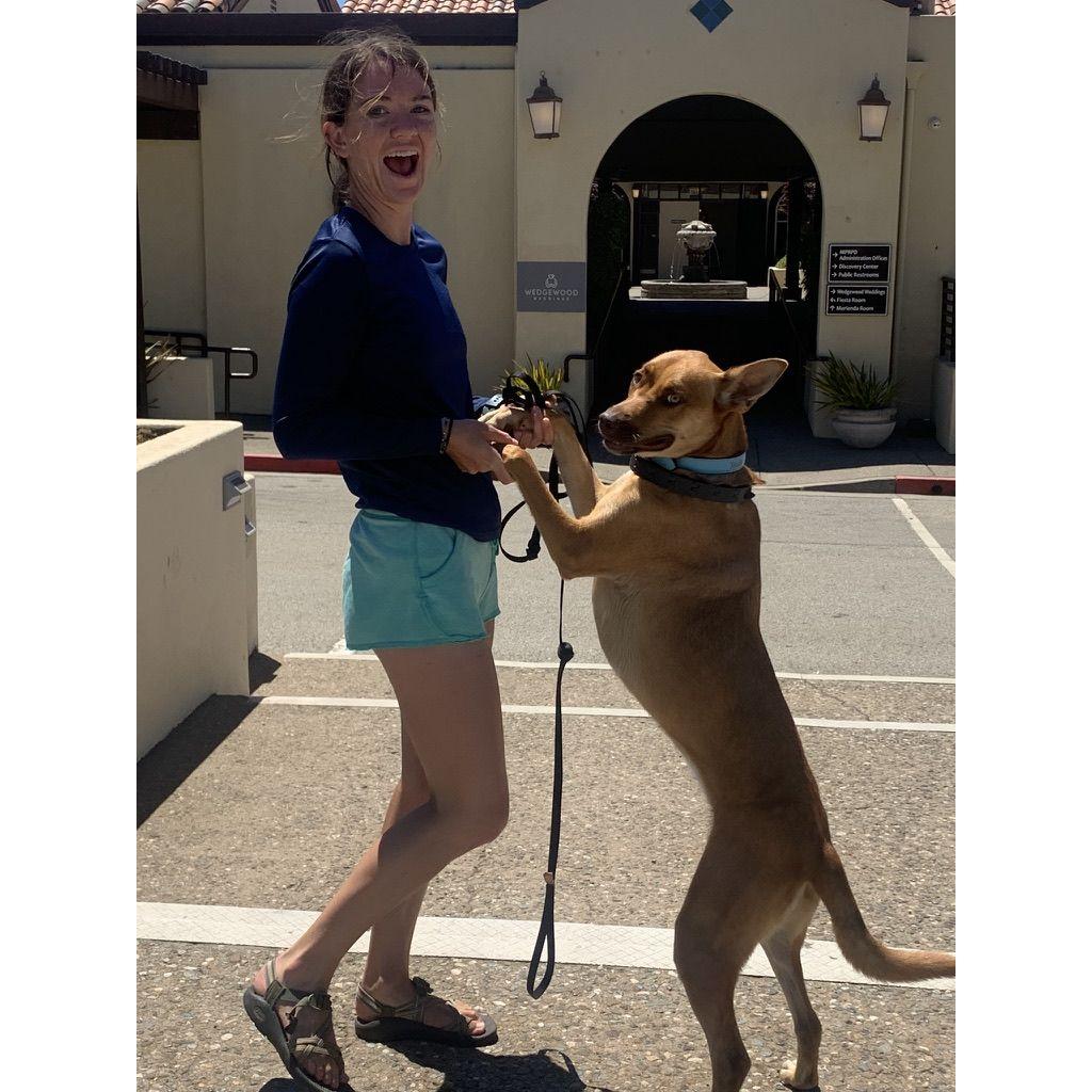 Shark and Amy in front of Wedgewood 