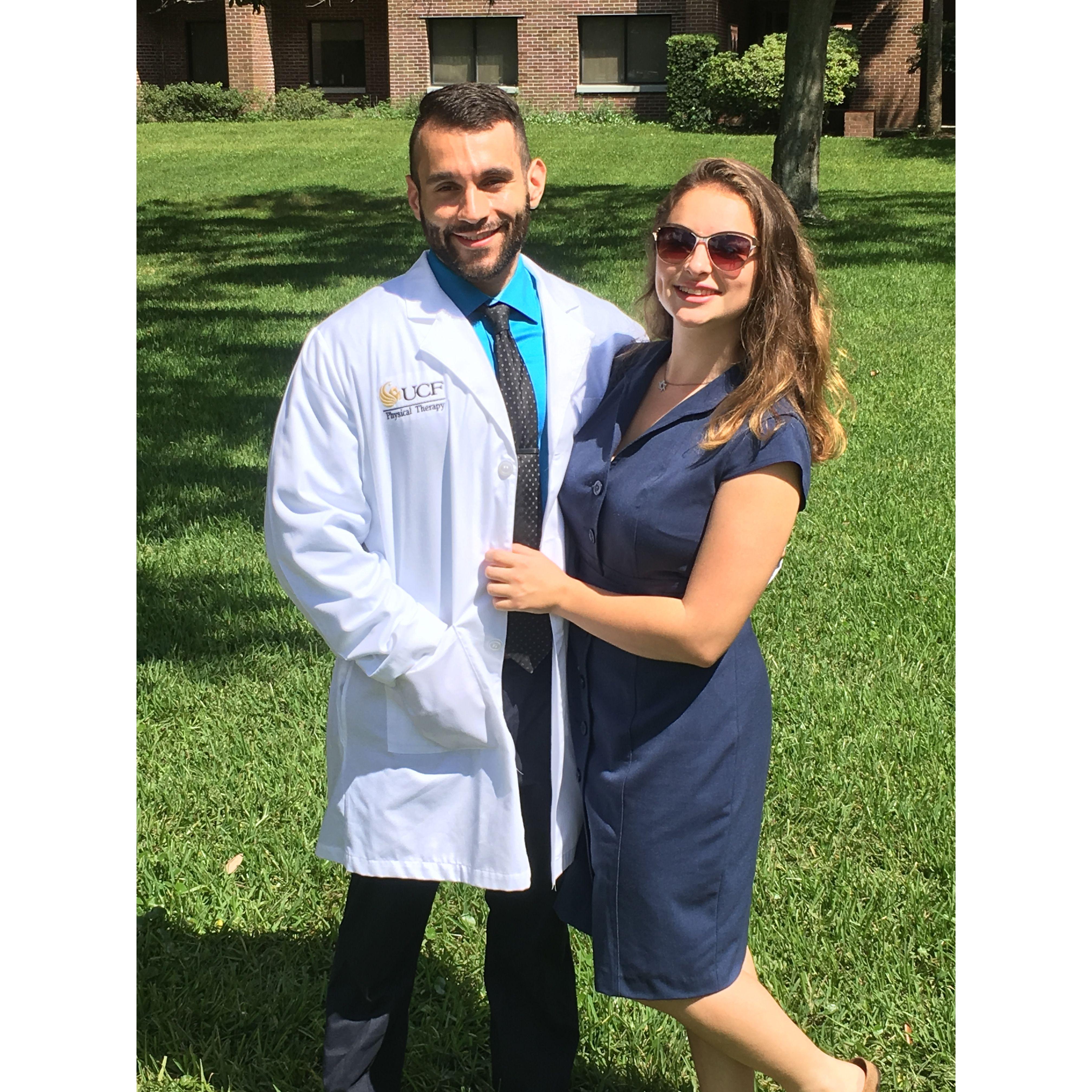 August 2018 - At Daniel's white coat ceremony