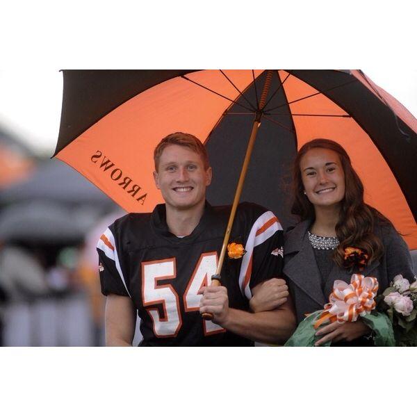 Homecoming court parade senior year. October, 2015.