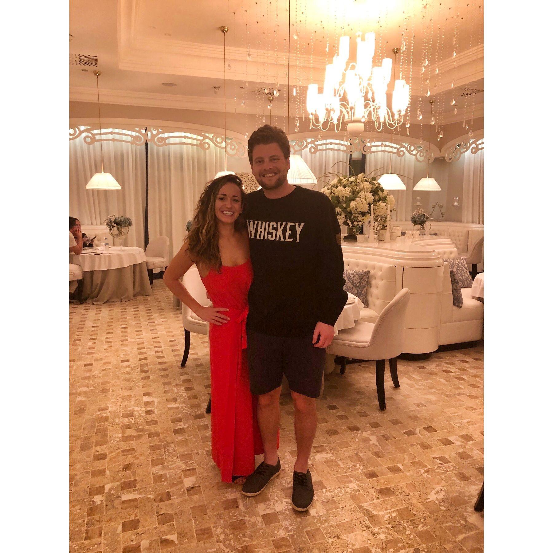 Beautiful dinner in Punta Cana