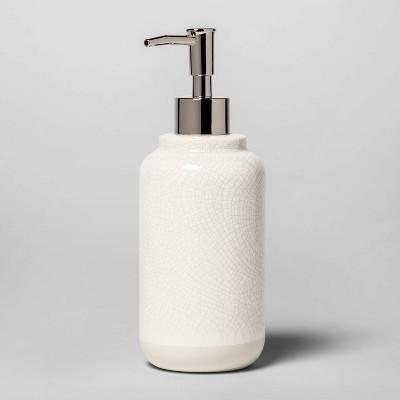 Soap Pump Ceramic Crackle Cream - Threshold™