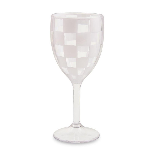 MacKenzie-Childs Outdoor Wine Glasses, Set of 4, White