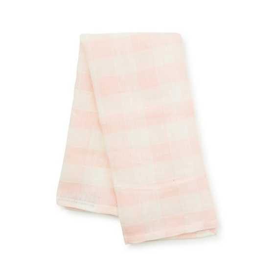 MACKENZIE-CHILDS Linen Dish Towel, Decorative Kitchen Towel, Pink Check