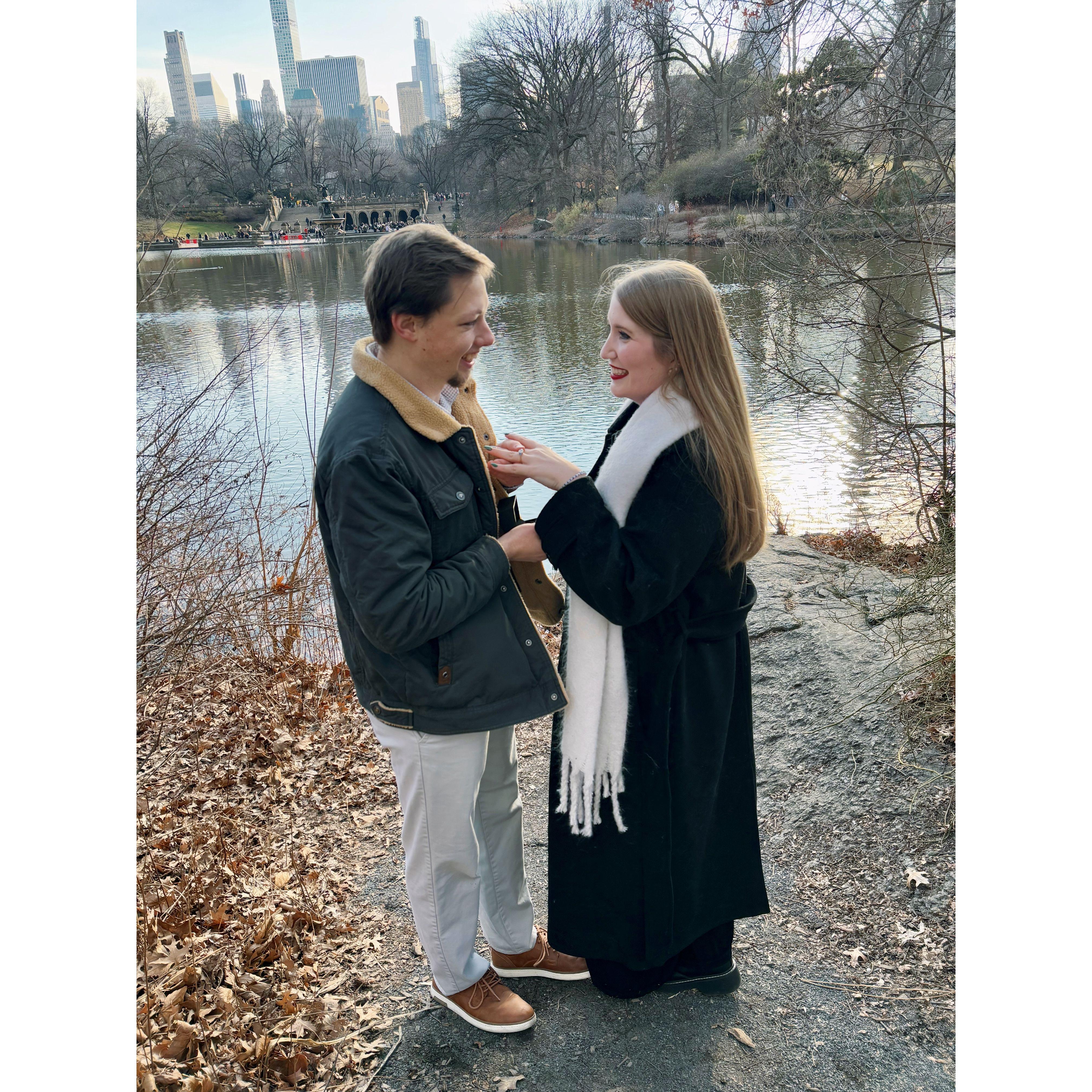 Engagement at Central Park in NYC (2025)