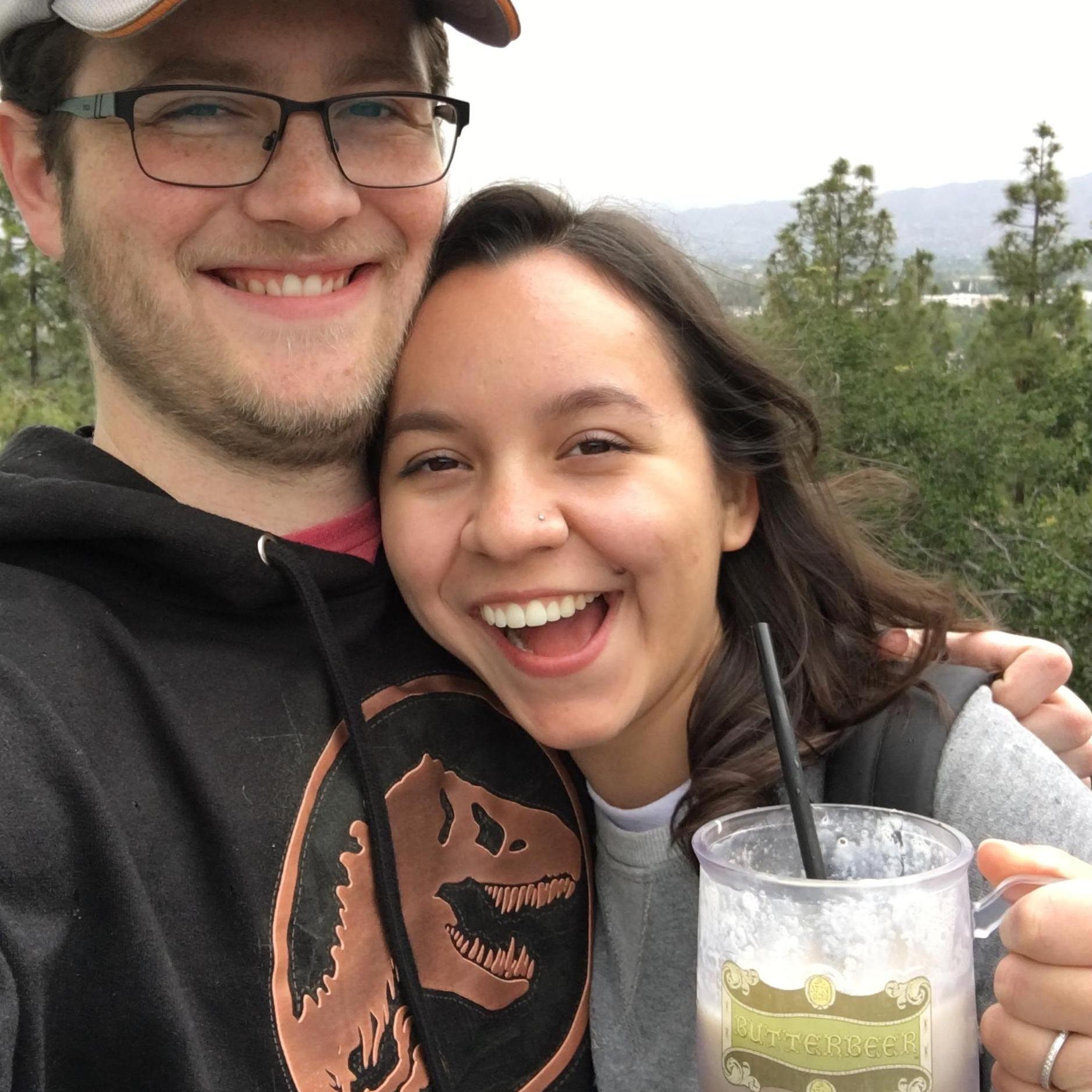 Our first visit to Universal Studios Hollywood together last May!