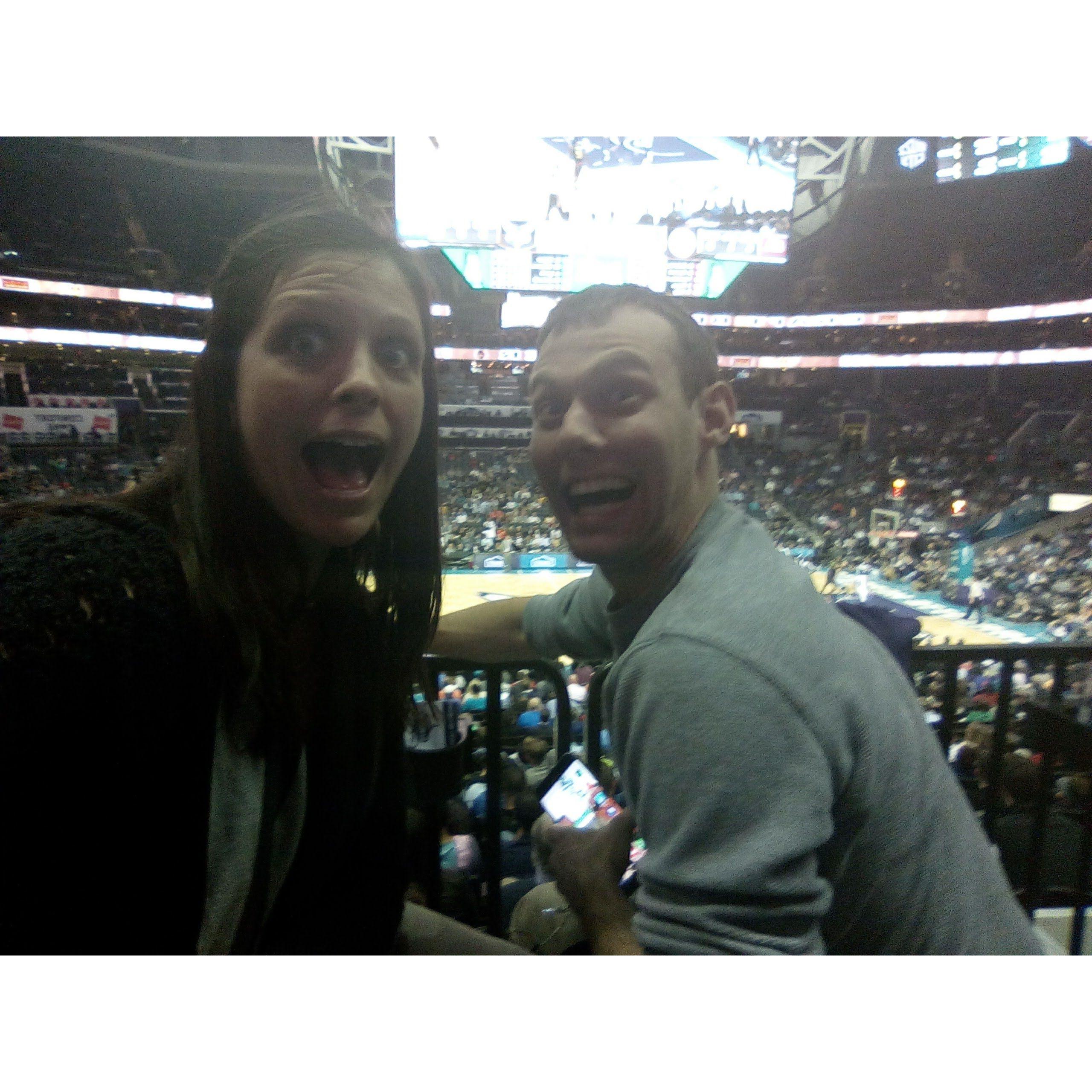 Hornets basketball game! 2017