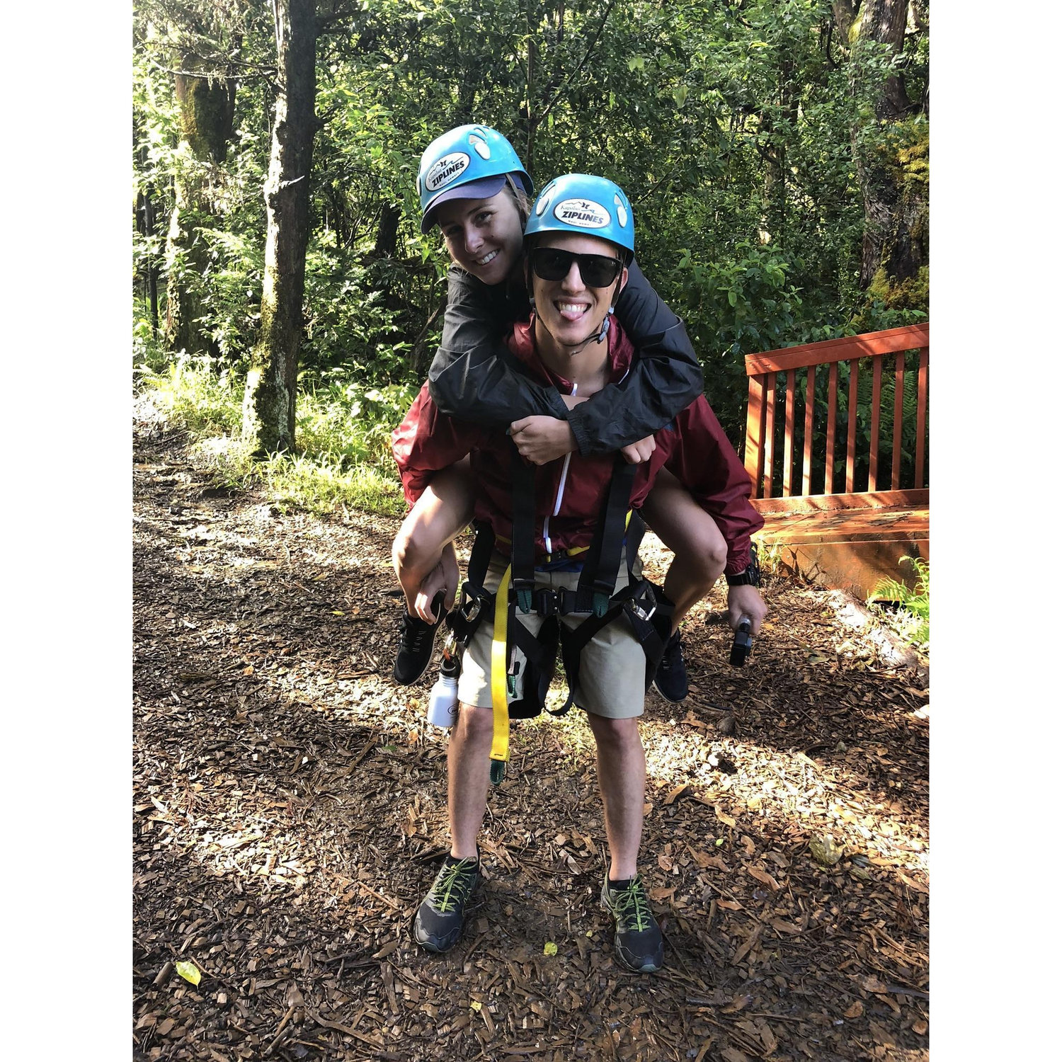 Zip-lining in Hawaii!