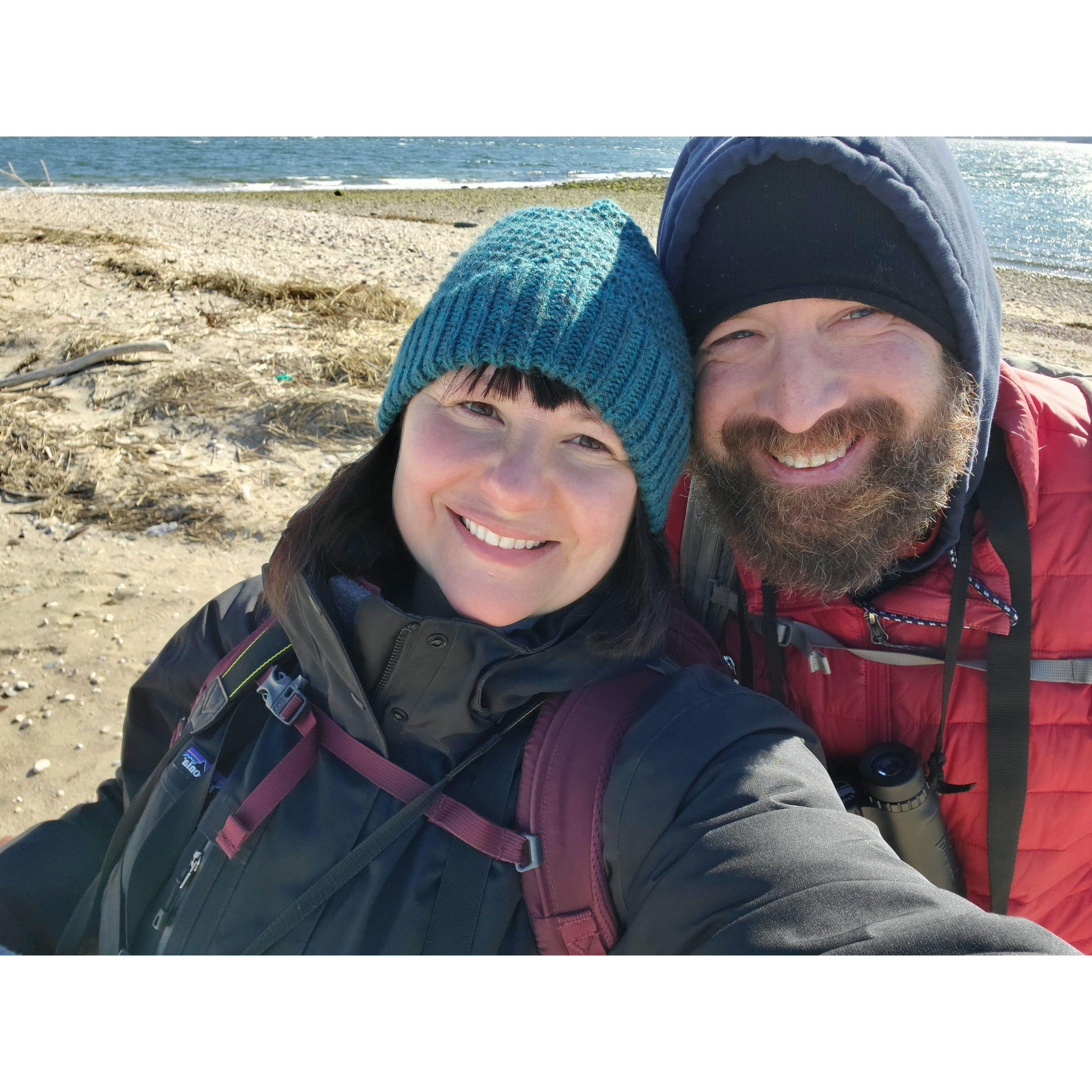 Winter birding at the beach