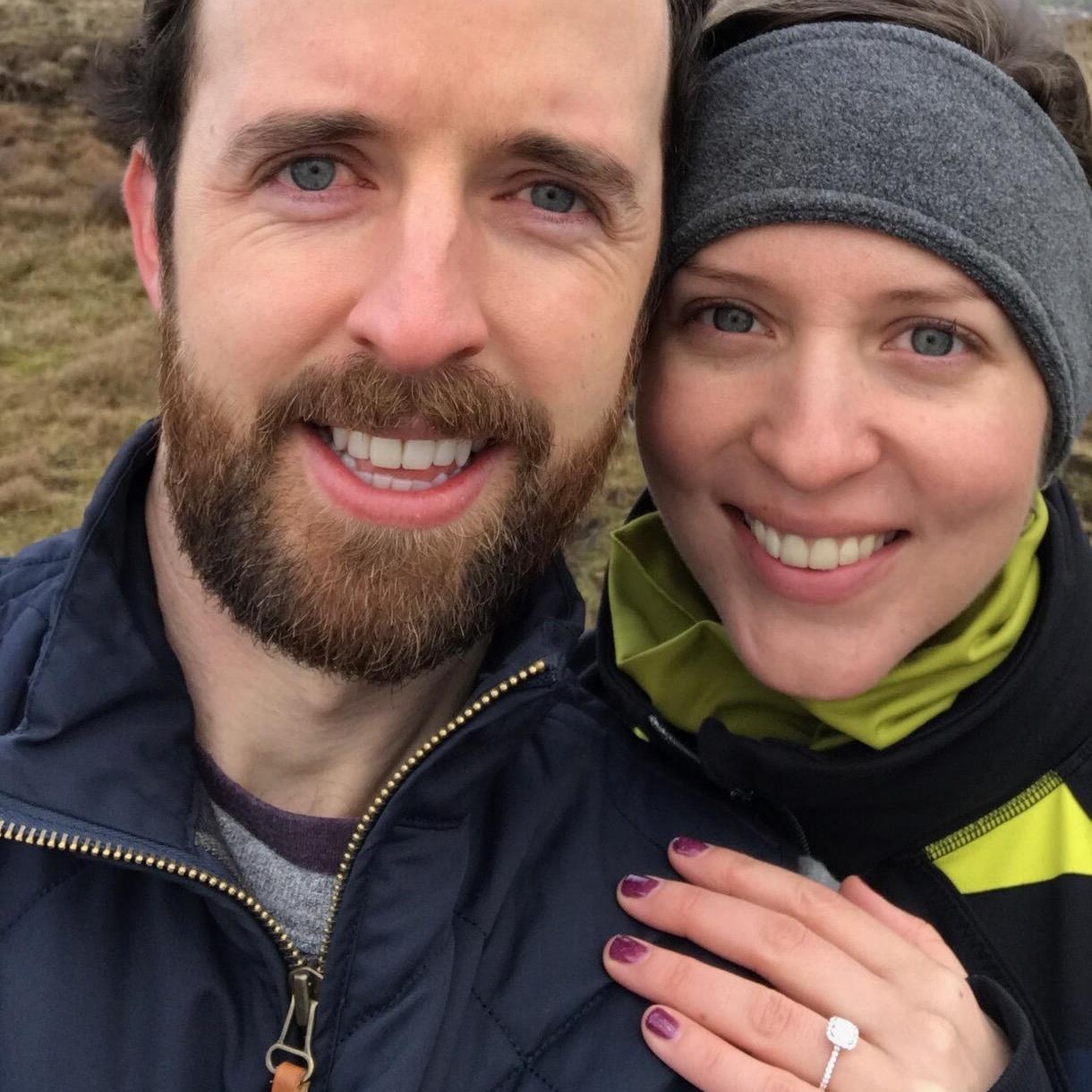 Getting engaged on Divis Mountain in Belfast (February 2017)