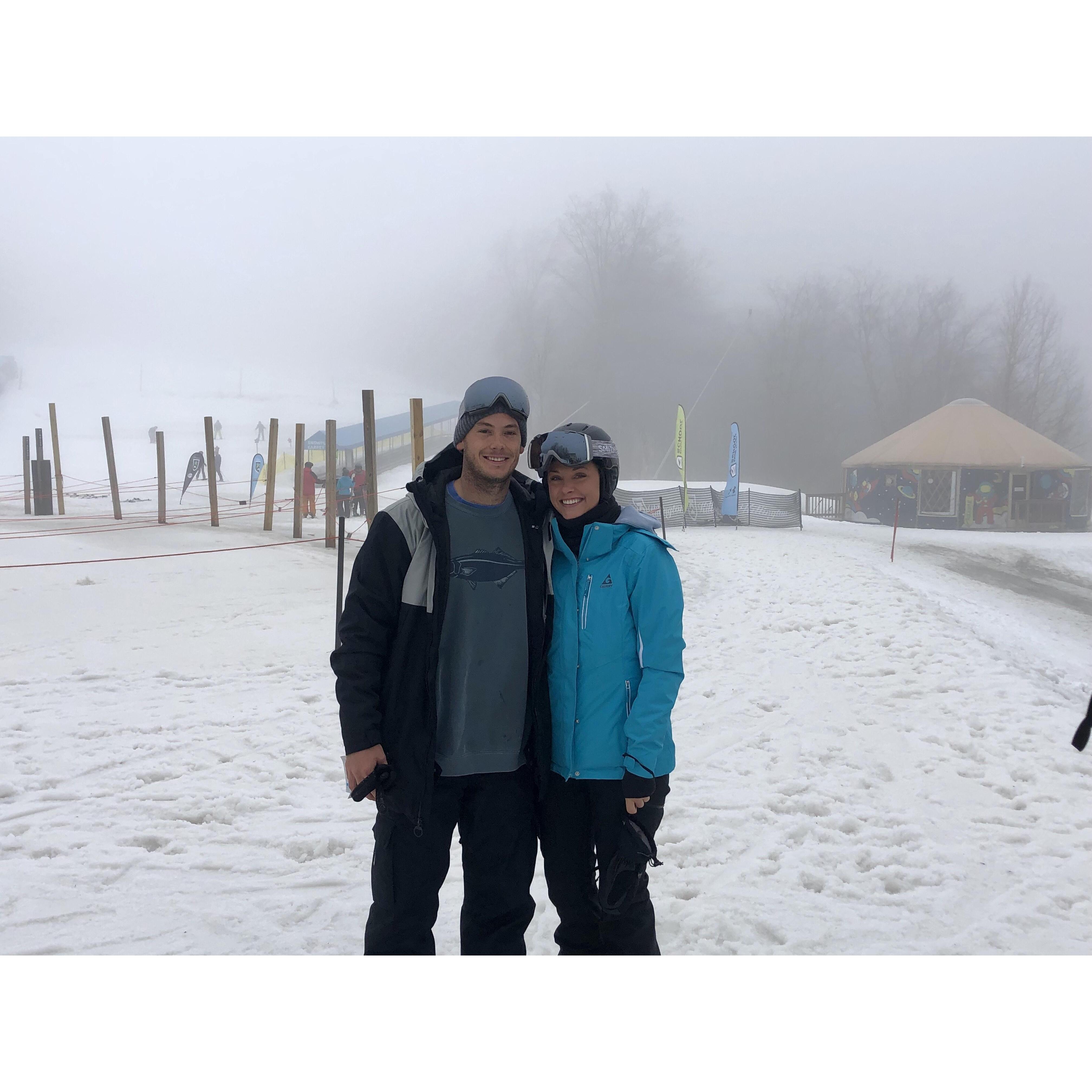 Every January we take a ski trip together!